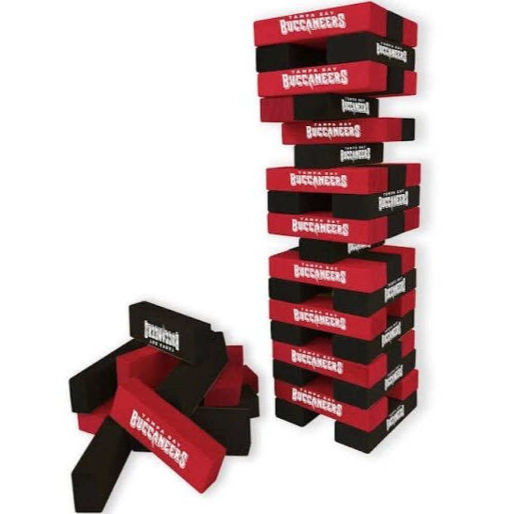 NFL Table Top Stackers Tower Building Game Tampa Bay Buccaneers Tail Gate Party